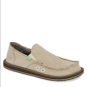 Sanuk Mens Hemp Sidewalk Surfer Slip-Ons